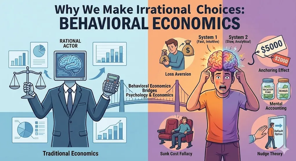 Hero image for Behavioral Economics 101: The Psychology Behind Irrational Decisions