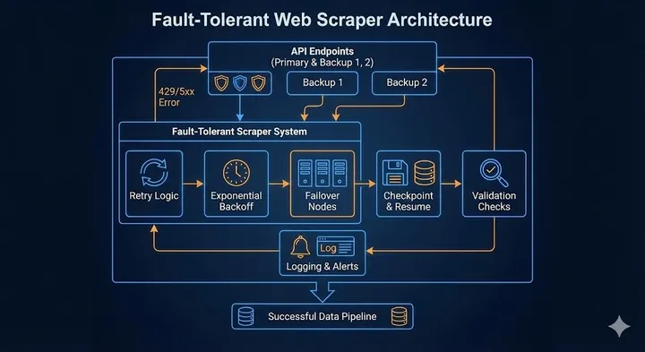 Building Fault-Tolerant Web Scrapers: Lessons from Scraping 80,000+ Data Points