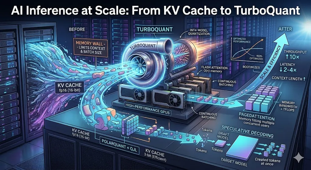 Hero image for AI Inference at Scale: From KV Cache to TurboQuant — Making Your Models 10× Faster