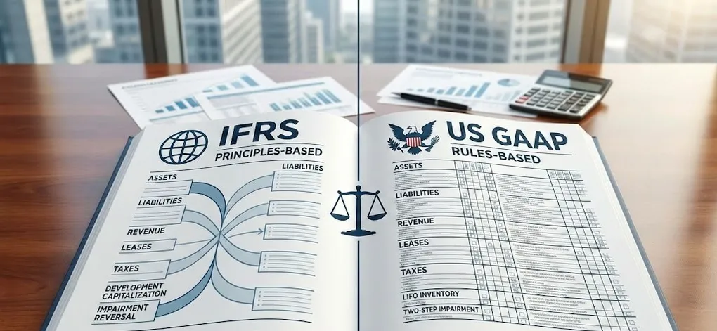 Hero image for IFRS vs US GAAP: The Definitive Guide for Accountants, Analysts, and CFOs