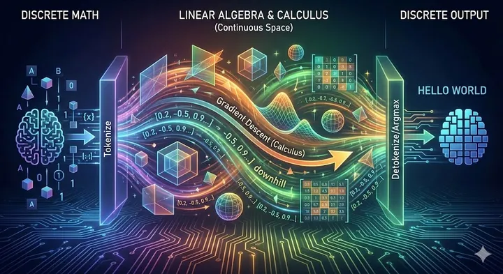 The Two Pillars of AI: Linear Algebra and Discrete Mathematics