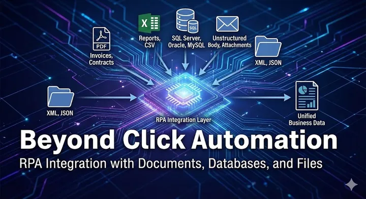 Beyond Click Automation: RPA Integration with Documents, Databases, and Files