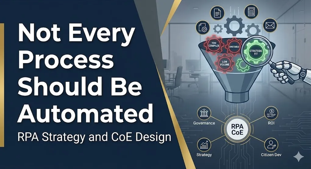 Hero image for Not Every Process Should Be Automated: The Business Value of a CoE