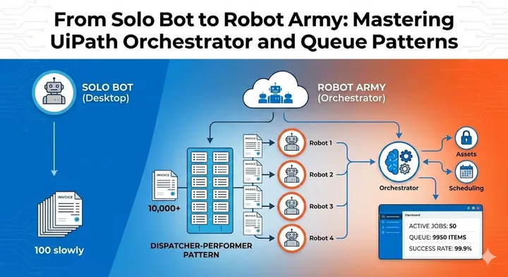 From Solo Bot to Robot Army: Mastering UiPath Orchestrator and Queue Patterns