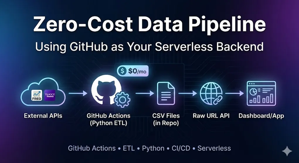 Hero image for Zero-Cost Data Pipeline: Using GitHub as Your Serverless Backend