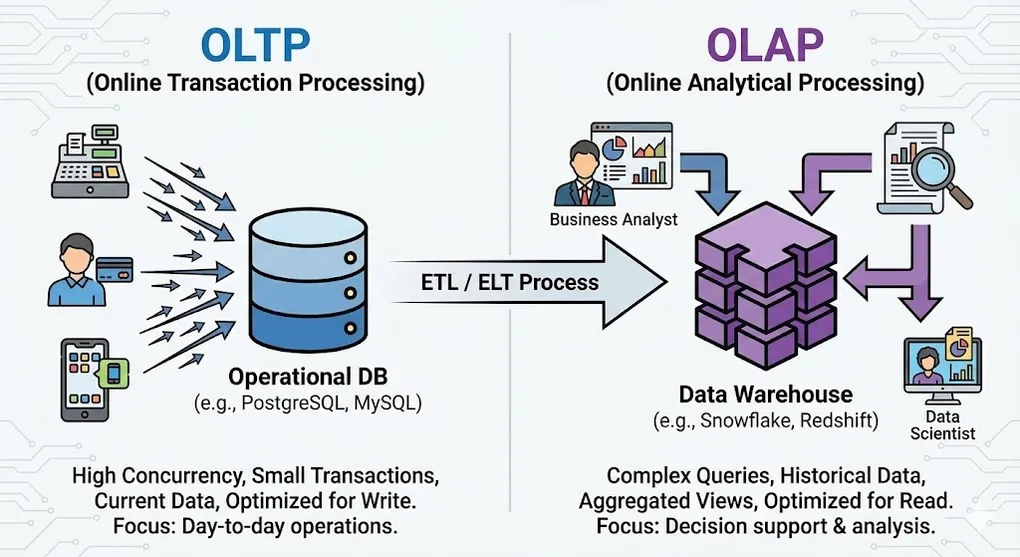Hero image for OLTP vs. OLAP: A Deep Dive into Data Architecture