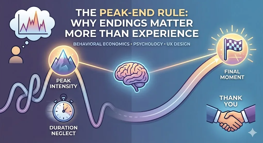 Hero image for The Peak-End Rule: Why Endings Matter More Than Experience