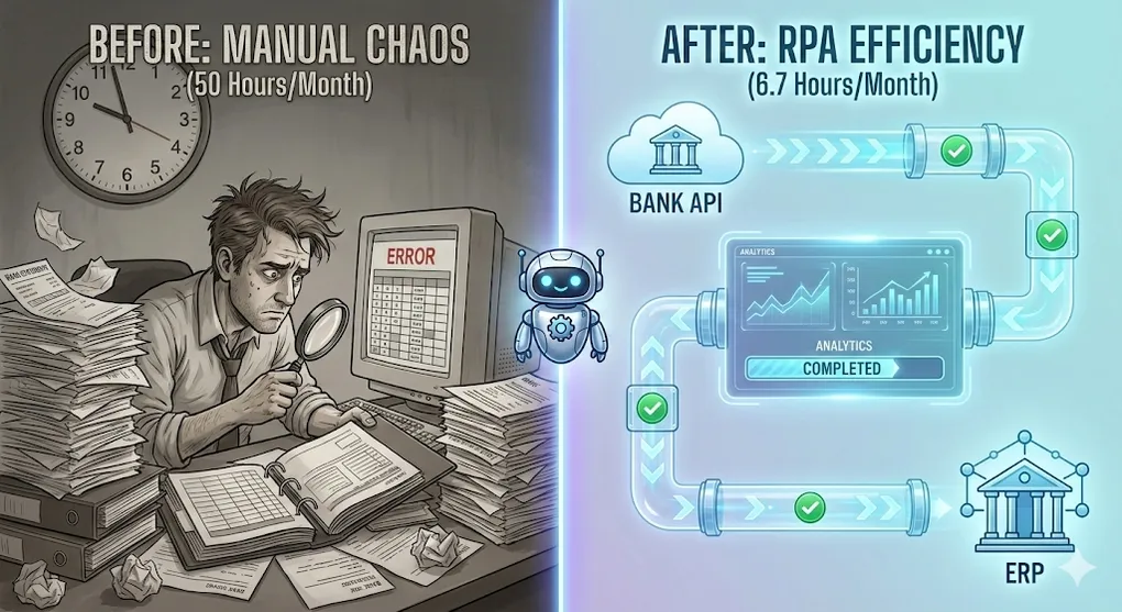 Hero image for Bank Reconciliation RPA: Technical Implementation with UiPath REFramework